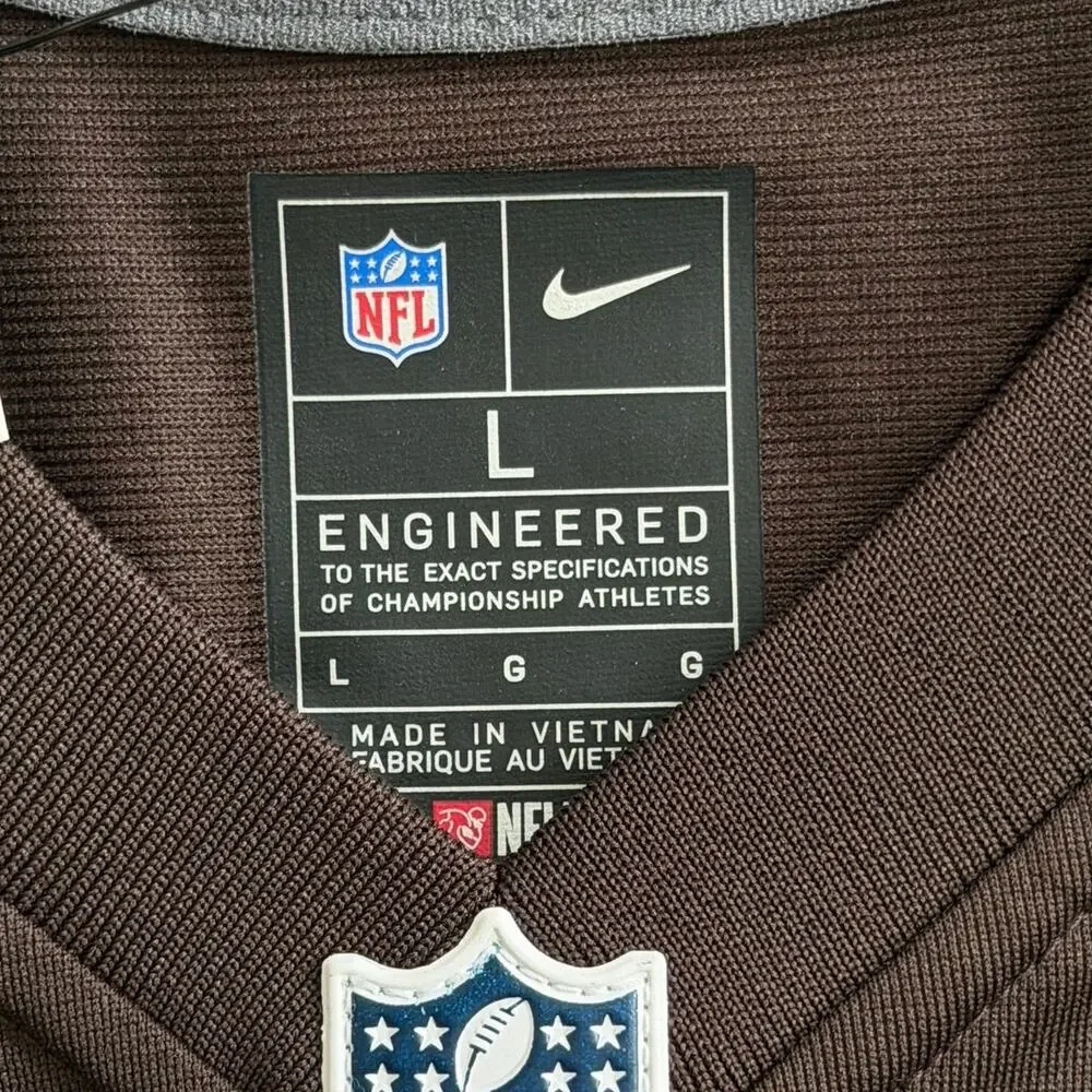 Nike Cleveland Browns Nick Chubb #24 Jersey Large NWT Game Brown Orange NFL